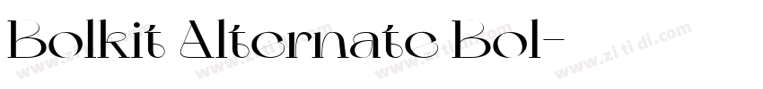 Bolkit Alternate Bol字体转换